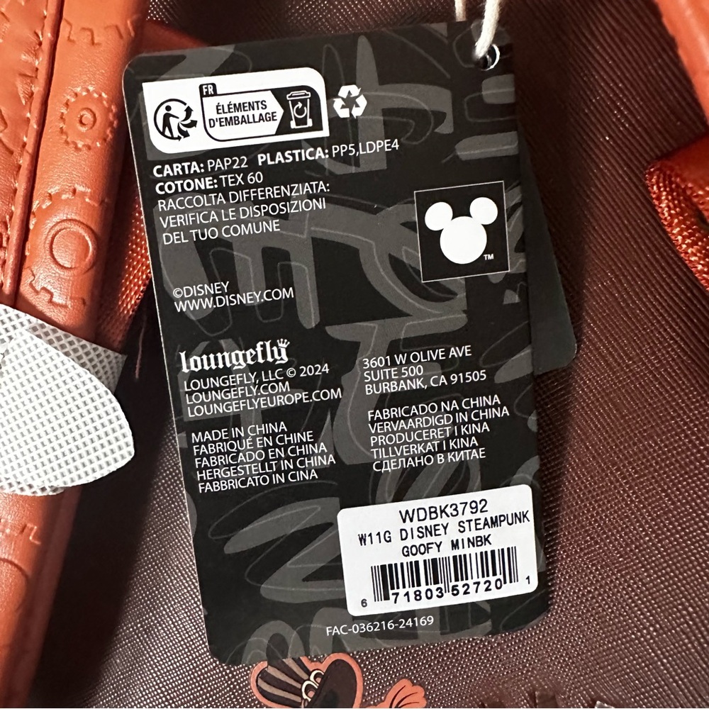 Disney Goofy’s Steampunk Cosplay Mini Backpack: NWT - Picture 9 of 15
